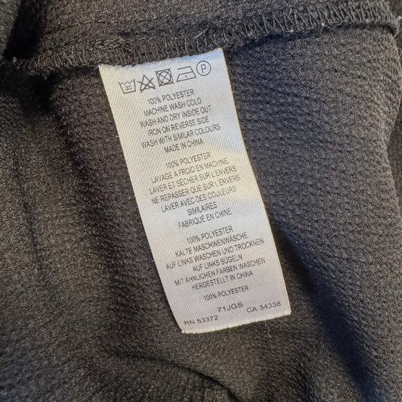 French Connection, Black Maude Drape Ruffle Dress w/ Wrap Front, Women's US 4 - Picture 11 of 11